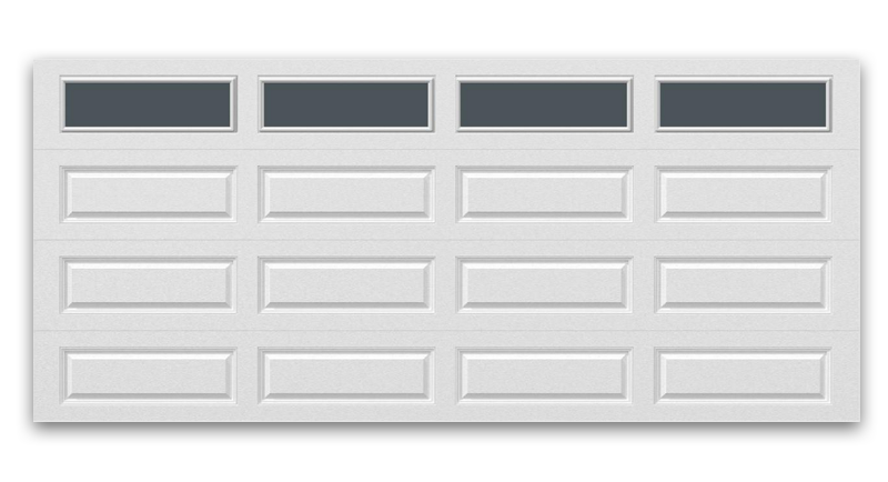 Long panel garage door
